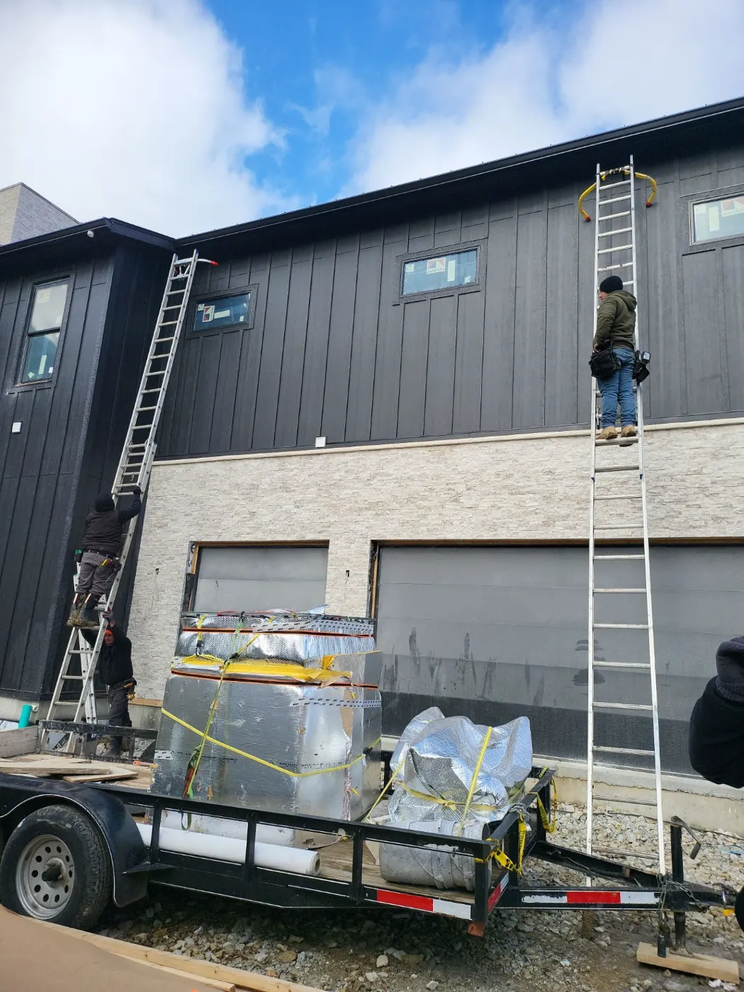 Flashing and seam work in Prestwick