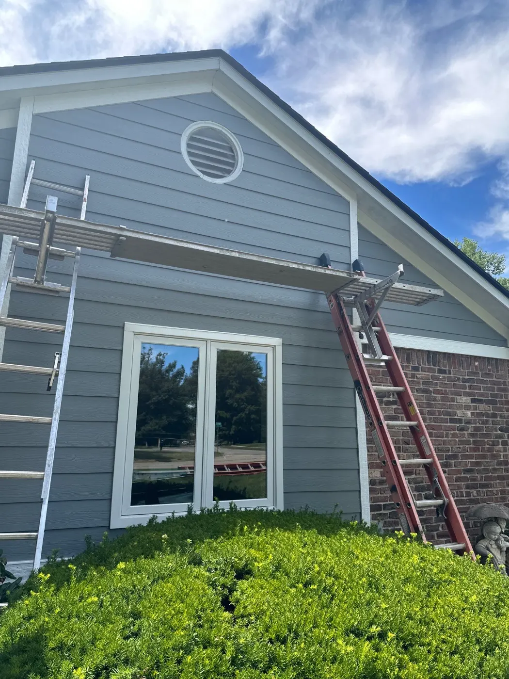 Fiber cement siding installed on a Prestwick home
